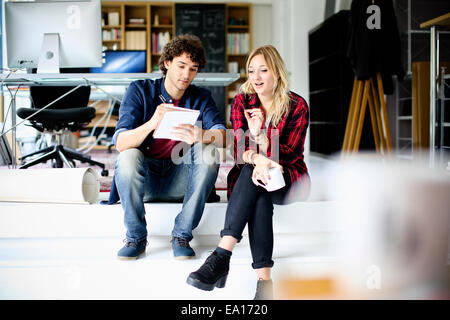Graphic designers brainstorming Stock Photo