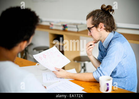 Graphic designers brainstorming Stock Photo