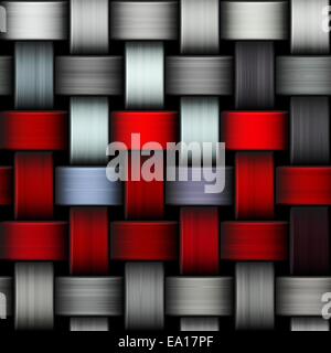 Colorful abstract intertwined seamless background illustration. Stock Photo