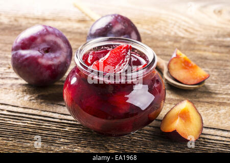 plum marmelade Stock Photo