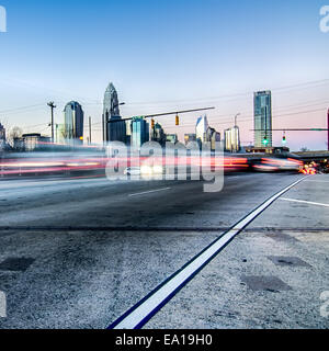 early morning in charlotte nc Stock Photo