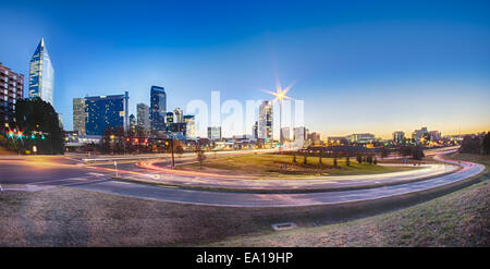 early morning in charlotte nc Stock Photo