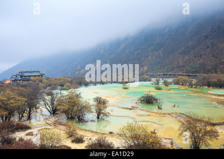 huanglong scenic and historic interest area Stock Photo