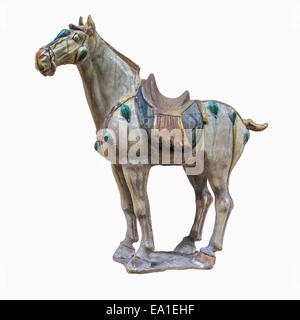 chinese ancient horse figurines Stock Photo