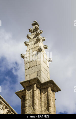 Gothic pinnacle, cathedral toledo in spain Stock Photo