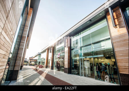 Whiteley Fareham shopping centre UK . A British Land PLC owned shopping centre shots include Stock Photo