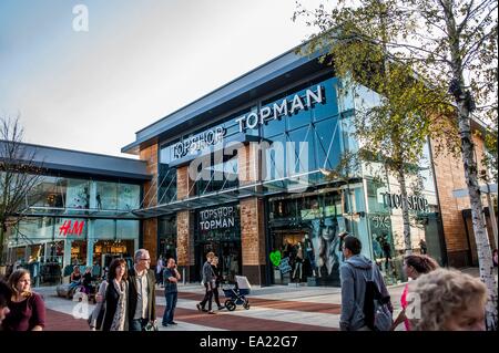 Whiteley Fareham shopping centre UK . A British Land PLC owned shopping centre shots include Stock Photo