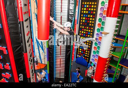 rock up an indoor climbing experience Whiteley Fareham Stock Photo