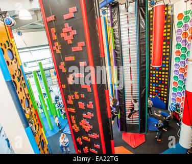 rock up an indoor climbing experience Whiteley Fareham Stock Photo