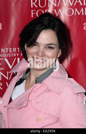 17th Annual EIF Revlon Run Walk for Women, hosted by Revlon Global Brand Ambassadors Emma Stone and Andy Cohen, kicks off in Times Square  Featuring: Karen Duffy Where: NYC, New York, United States When: 03 May 2014 Stock Photo