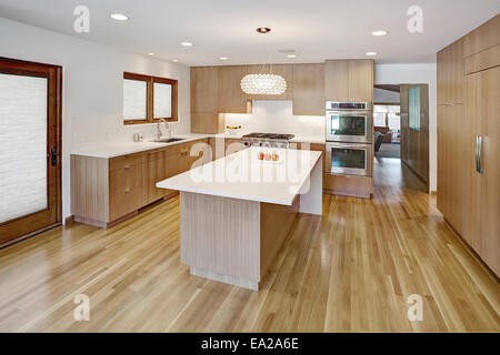 An elegant modern residential kitchen Stock Photo