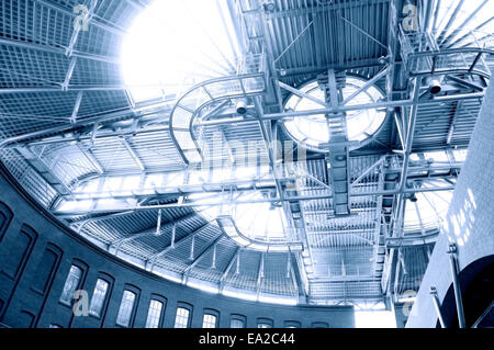 Picture of steel roof construction. Stock Photo