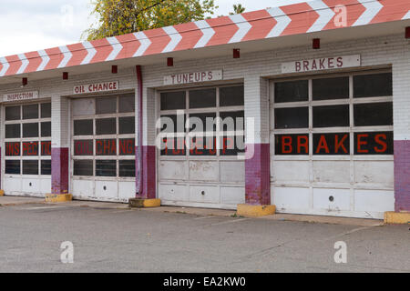 Auto mechanic's garage bays - USA Stock Photo