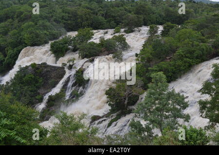 Shivanasamudra falls  - Gaganachukki & Barachukki Stock Photo