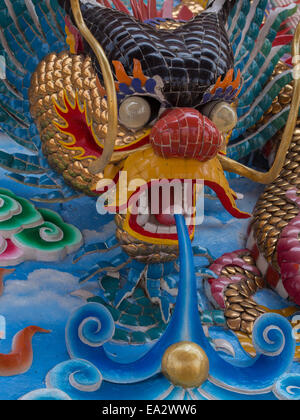 Chinese temple art in Ang Sila, temple also known as Wihan Thep Sathit Phra Kitti Chaloem
