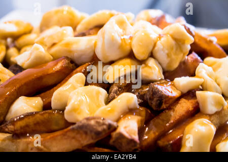 Homemade Poutine Stock Photo