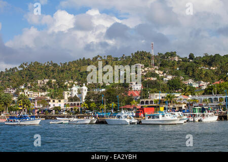 Harbour, Samana, Eastern Peninsula de Samana, Dominican Republic, West Indies, Caribbean, Central America Stock Photo