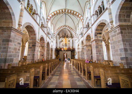 Inside the Our Lady Maria Cathedral, Ribe, Denmark's oldest surviving city, Jutland, Denmark, Scandinavia, Europe Stock Photo