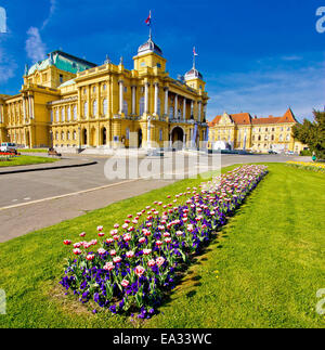 Marshal Tito square in Zagreb Stock Photo