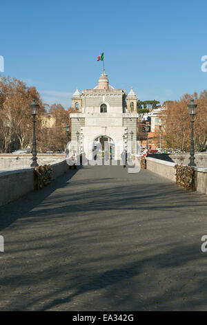 Milvian bridge, ponte milvio, Rome, Italy