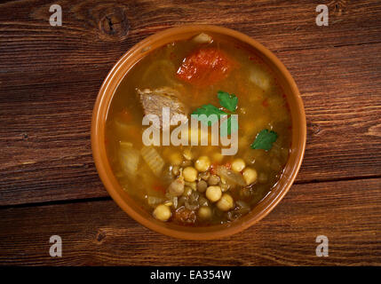 Moroccan traditional soup - harira Stock Photo