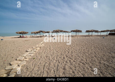 Black sea beach, Gudauta, Abkhazia Stock Photo