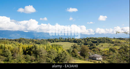 View of Caucasus mountains, Abkhazia Stock Photo