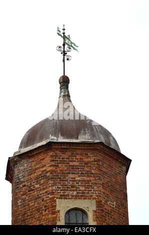 tudor brick tower Stock Photo