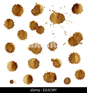 Coffee Stain Set Stock Photo