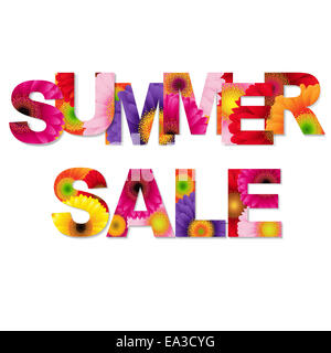 Colorful Summer Sale Poster Stock Photo