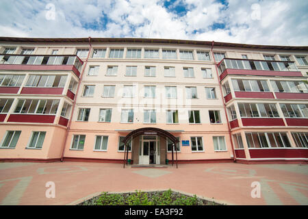 Modern hotel building, Minsk region, Belarus Stock Photo