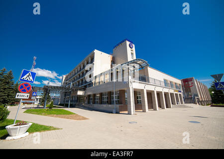 Modern hotel building, Minsk region, Belarus Stock Photo