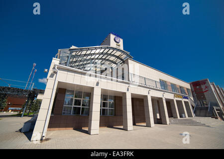 Modern hotel building, Minsk region, Belarus Stock Photo