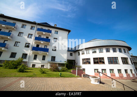 Modern hotel building, Minsk region, Belarus Stock Photo