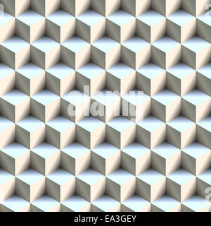 Seamless 3d isometric cube pattern background texture Stock Photo - Alamy