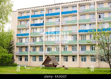 Modern hotel building, Minsk region, Belarus Stock Photo