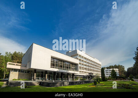 Modern hotel building, Minsk region, Belarus Stock Photo