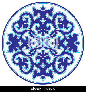 blue oriental ottoman design twenty-three version Stock Photo