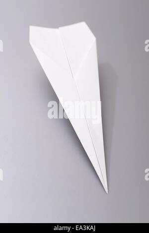 A close up shot of a paper plane Stock Photo