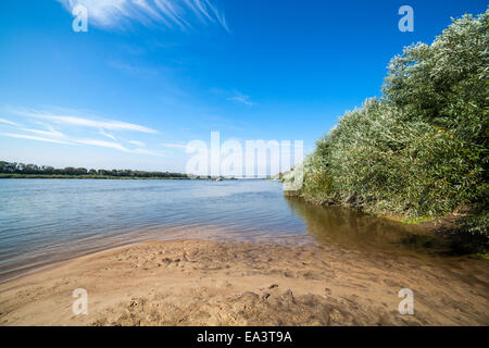 Oka river shore, Moscow region, Russia Stock Photo