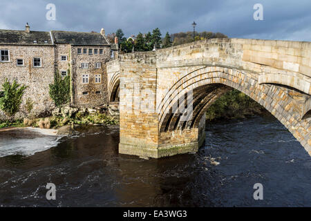 The County Bridge Over the River Tees Between Barnard Castle and Startforth, Teesdale County Durham UK Stock Photo