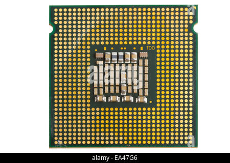 computer processor on a white background Stock Photo