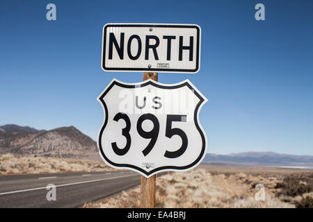 U.S. Route 395 North sign.
