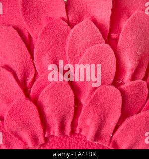 Red felt material pattern Stock Photo