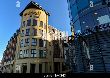 Stock Photo -  Exterior of the Maldron Hotel, Butcher Street, Derry. Photo: George Sweeney/Alamy Stock Photo