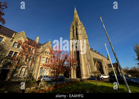 Stock Photo - Exterior of St Eugene's Cathedral, completed in 1873. Photo: George Sweeney/Alamy Stock Photo