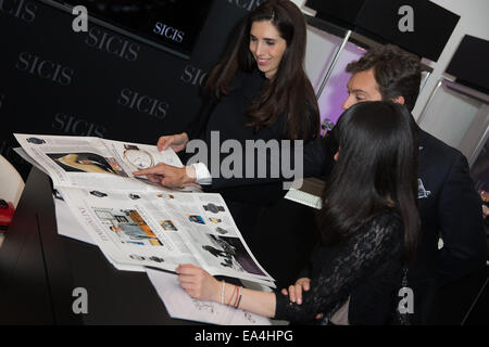 London, UK. 06th Nov, 2014. Saatchi Gallery, London UK 6th November 2014: Salon QP 2014 Fine watch exhibition launches. Credit:  Chris Yates/Alamy Live News Stock Photo