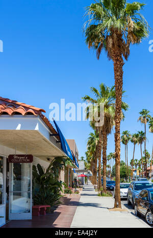 El Paseo, the main shopping street, Palm Desert, Riverside County, California, USA Stock Photo