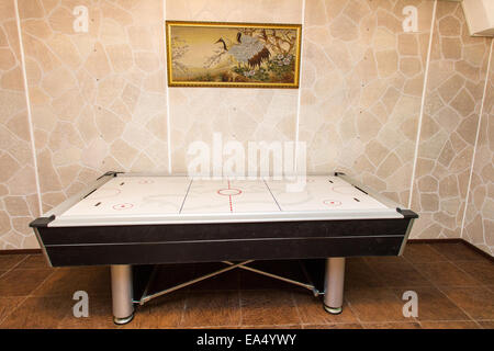 Air hockey table Stock Photo