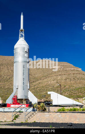 Rockets at the International Space Hall of Fame, Alamogordo, New Mexico USA Stock Photo
